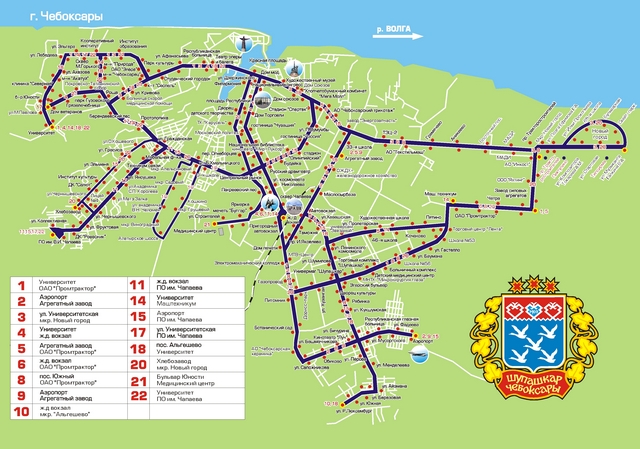 Схема маршрутов 2020